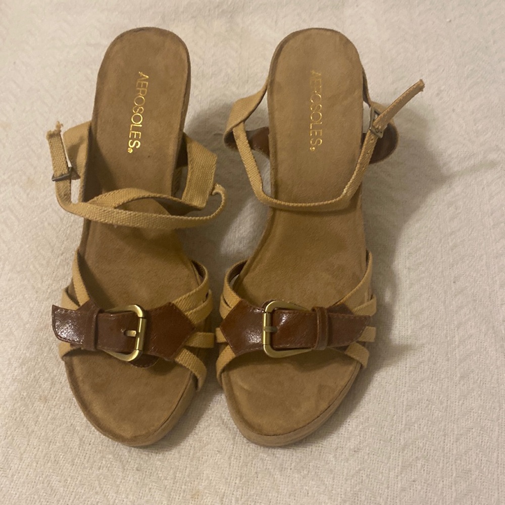 Aerosoles Canvas Womens Wedges